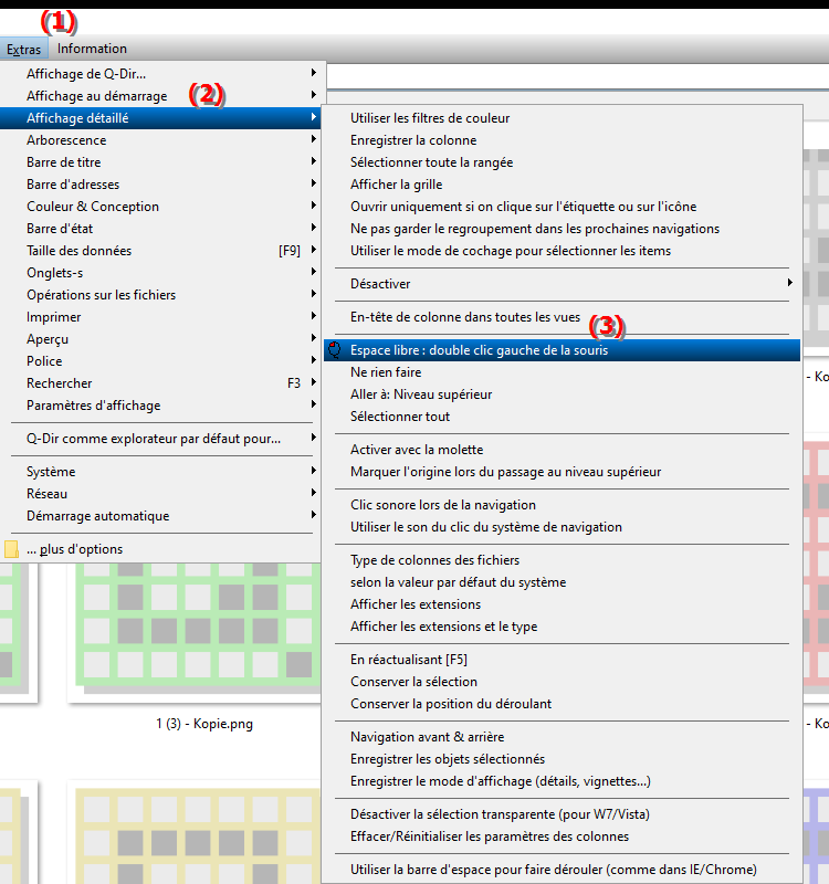 Que se passe t il lorsque vous double cliquez sur le bouton gauche de la souris dans l Explorateur de fichiers